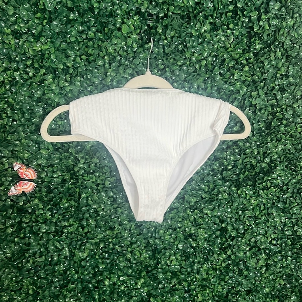 Very High rise white Bathing suit bottems